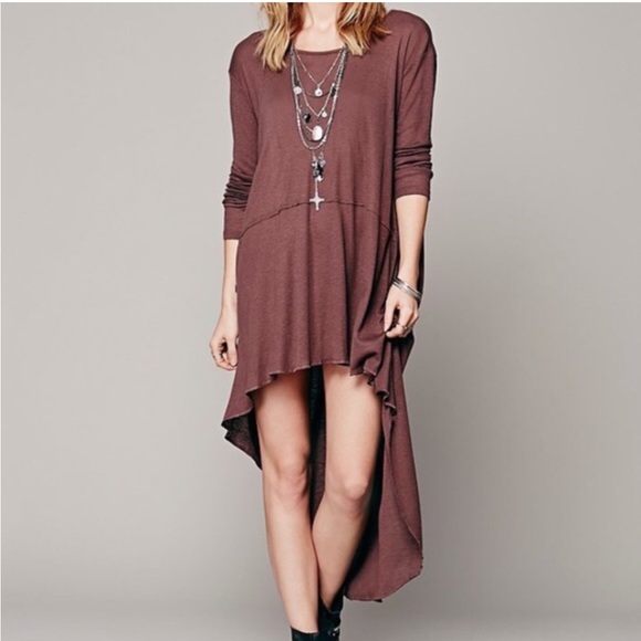 Free People Tops - Free People Amy's Long Sleeve Tee Dress